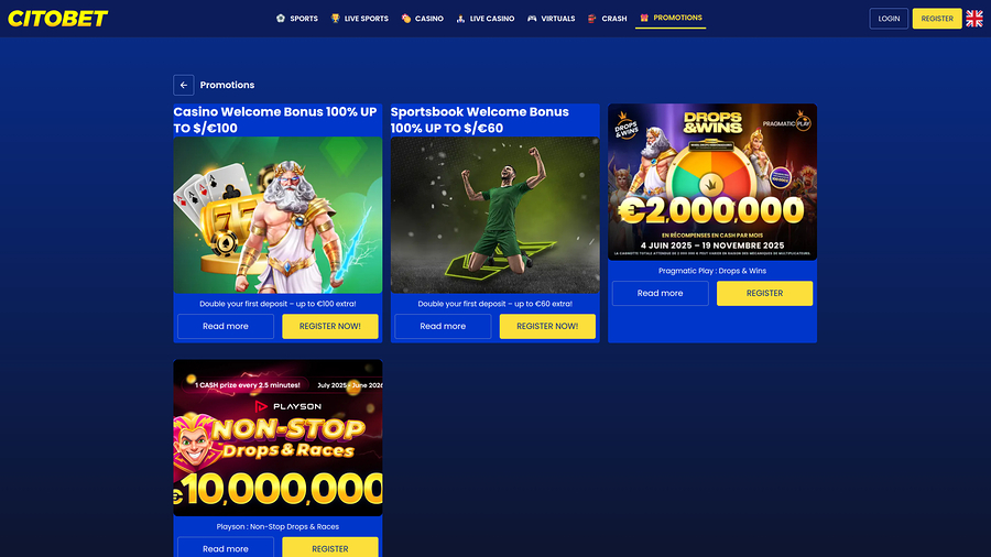 Citobet Promotions Desktop