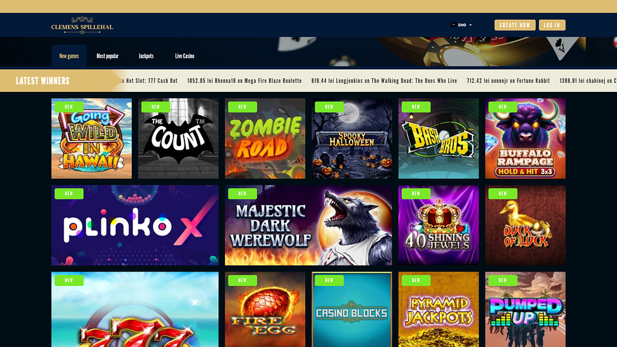 Clemens Spillehal Games Desktop