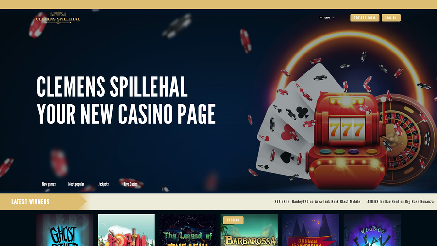 Clemens Spillehal Homepage Desktop