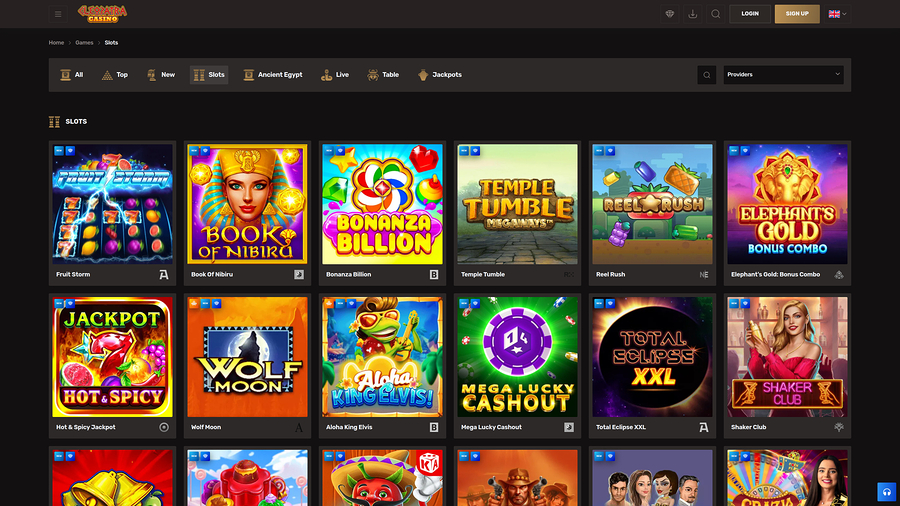 Cleopatra Casino Games Desktop