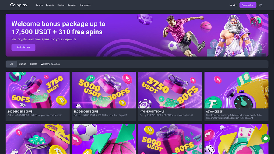 Coinplay Casino Promotions Desktop