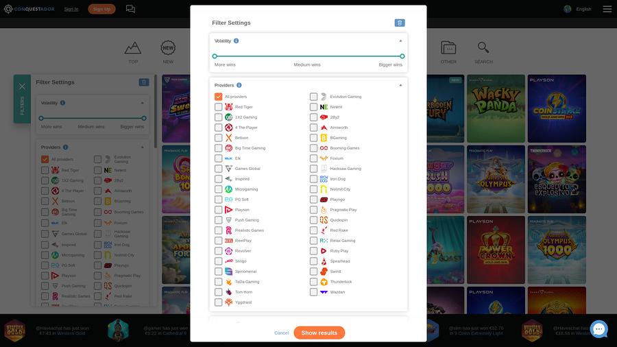Conquestador Casino Game Developers Desktop