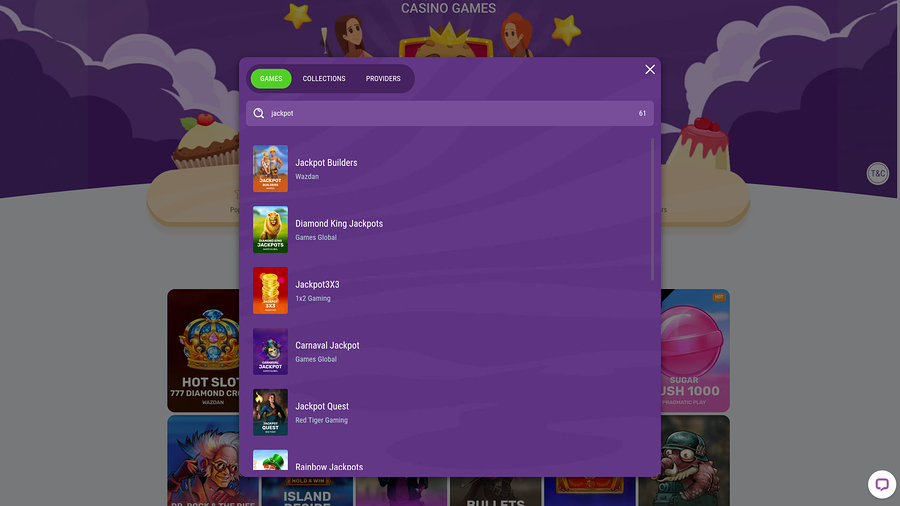 Cookie Casino Jackpot Desktop
