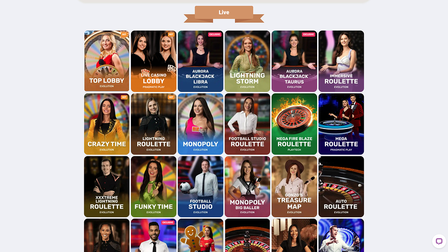Cookie Casino Live Dealer Desktop