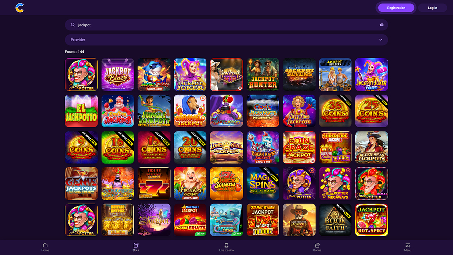 Cosmolot Casino Desktop Jackpot
