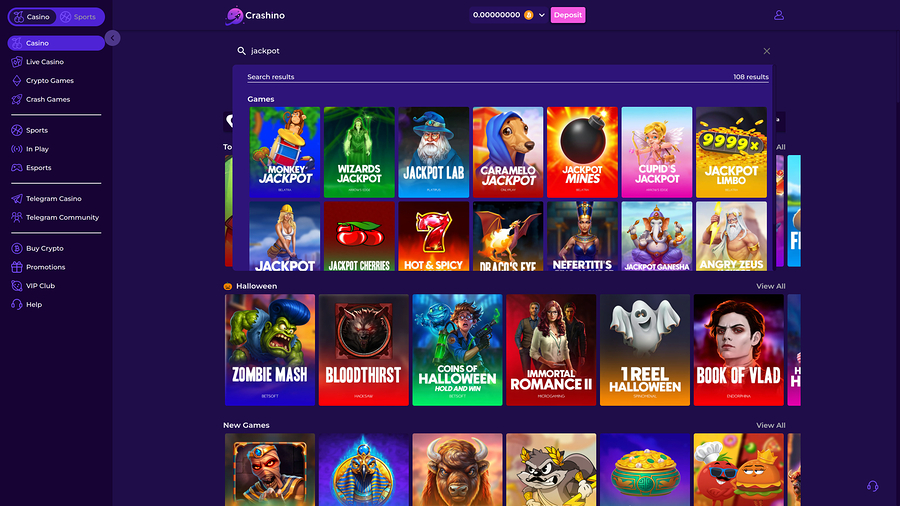 Crashino Jackpot Desktop