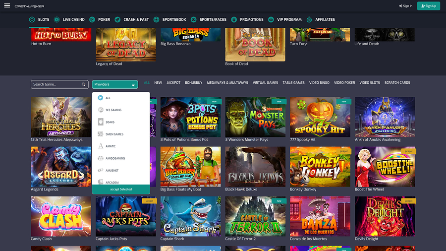 Cristal Poker Casino Game Developers Desktop