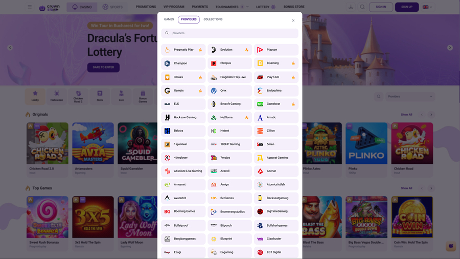 Crown Slots Casino Game Developers Desktop