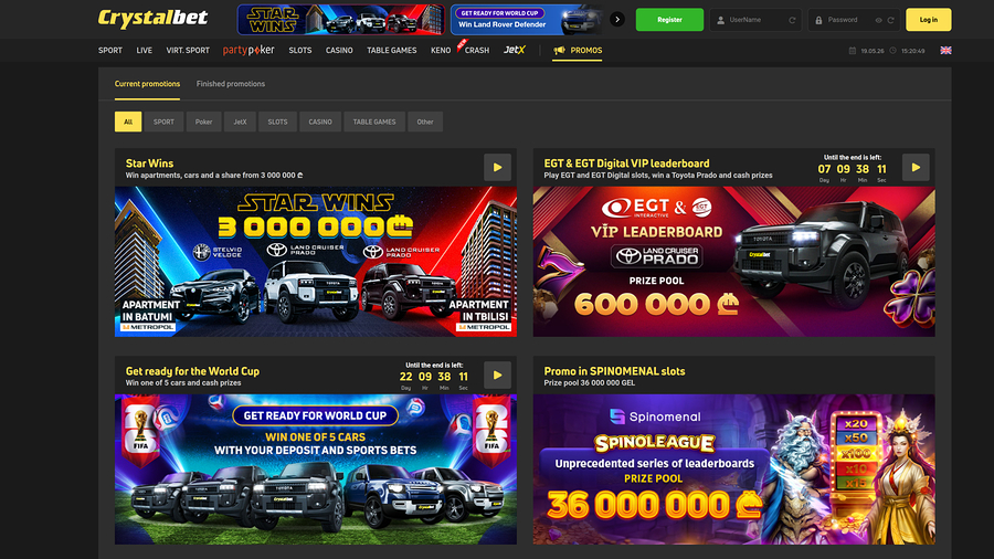 CrystalBet Casino Promotions