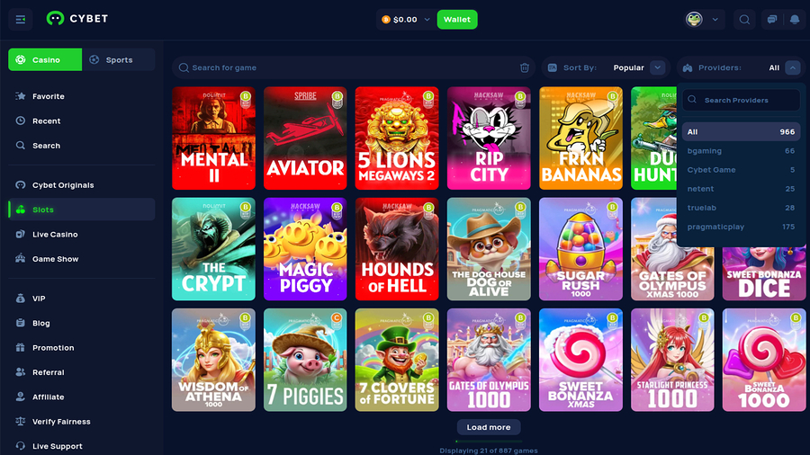Cybet Casino Game Developers Desktop