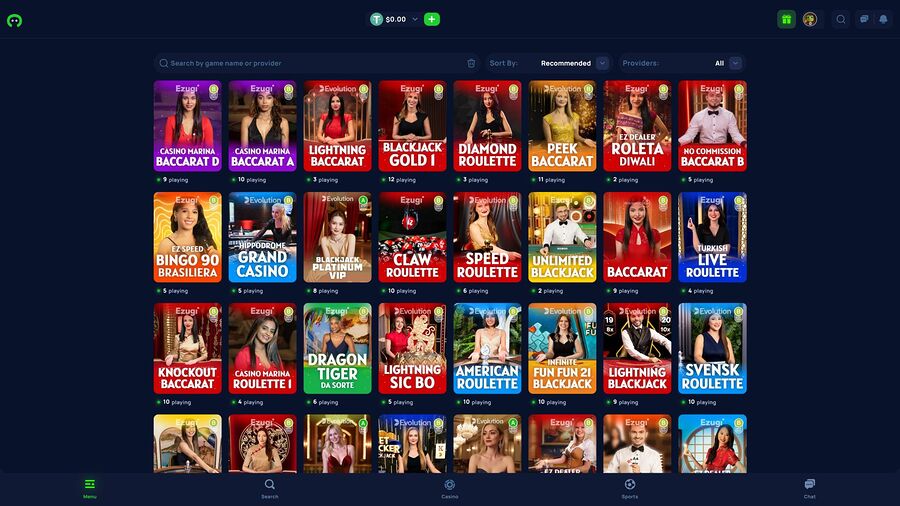 Cybet Casino Desktop Image Live Dealer
