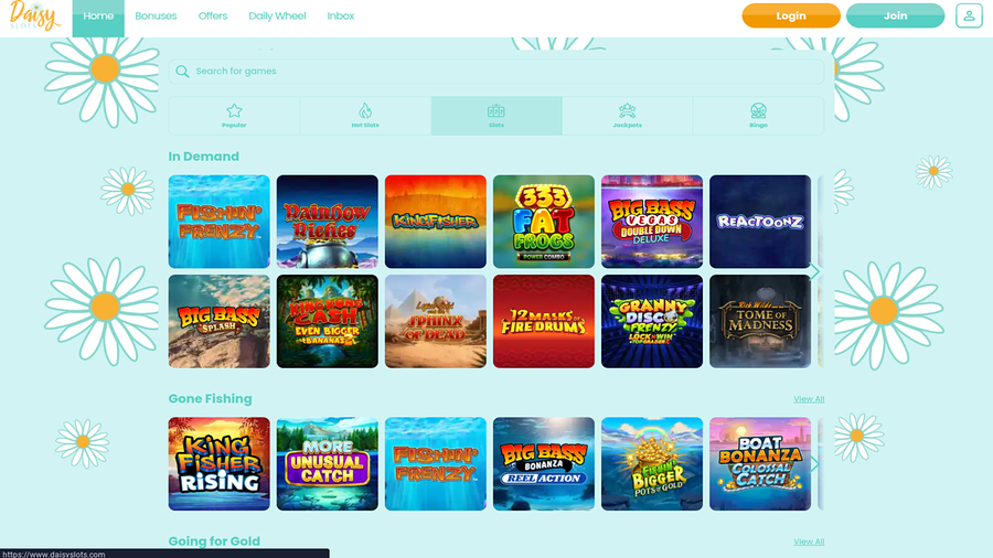 Daisy Slots Games Desktop