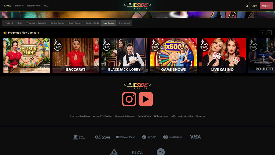 Decode Casino Desktop Live Dealer