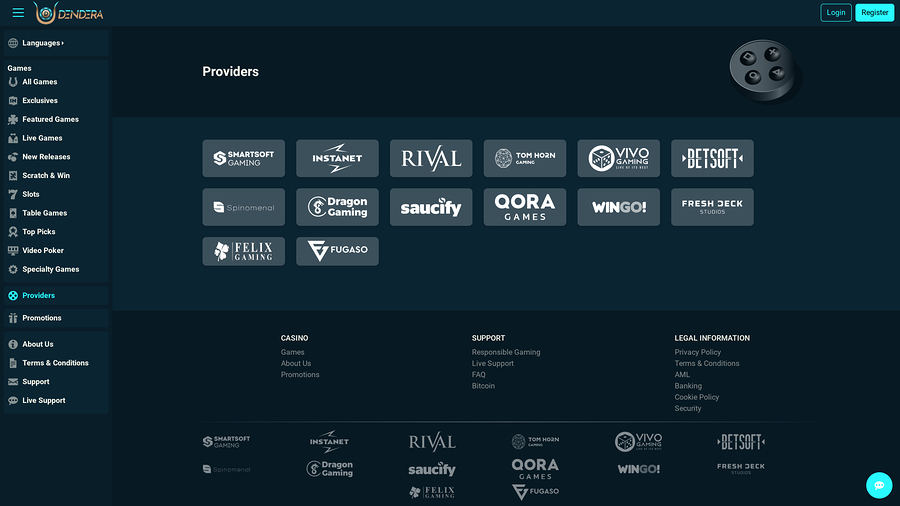 Dendera Casino Game Developers Desktop