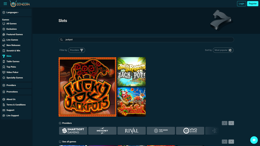 Dendera Casino Jackpot Desktop