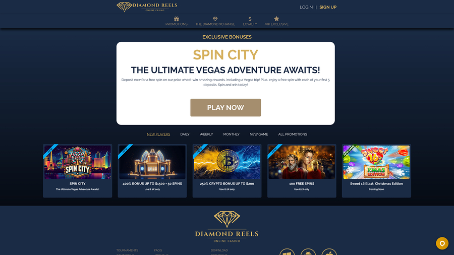 Diamond Reels Casino Promotions Desktop
