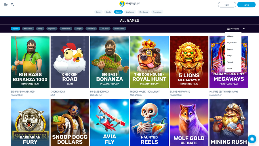 DogsFortune Casino Desktop Game Developers