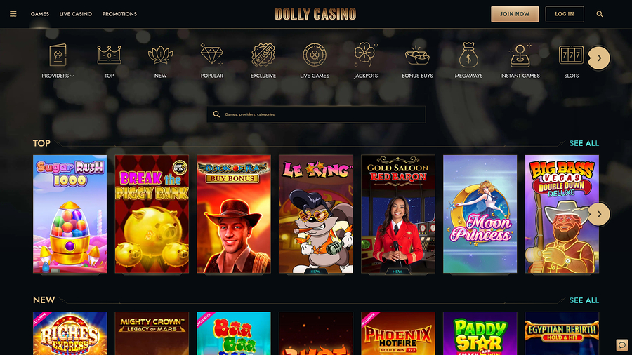 Dolly Casino Games Desktop
