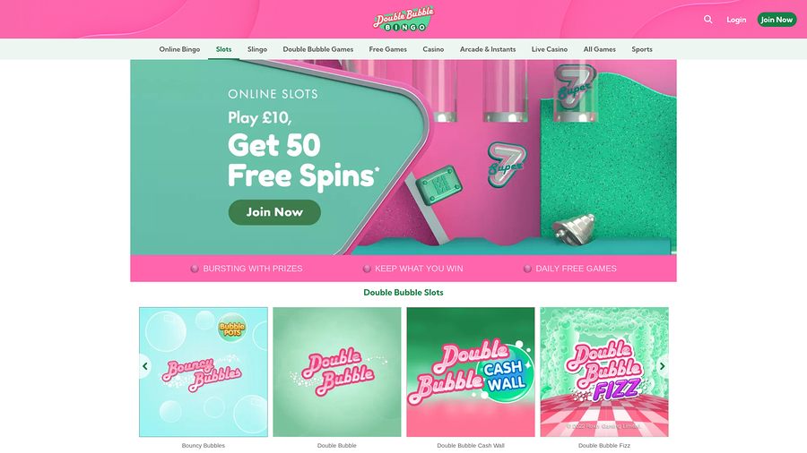 Double Bubble Bingo Games Desktop