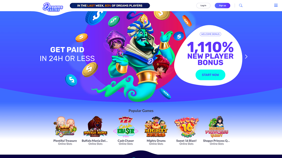 Dreams Casino Promotions Desktop