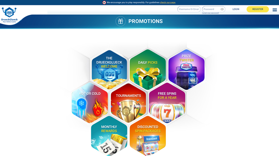 DrueckGlueck Casino Promotions Desktop