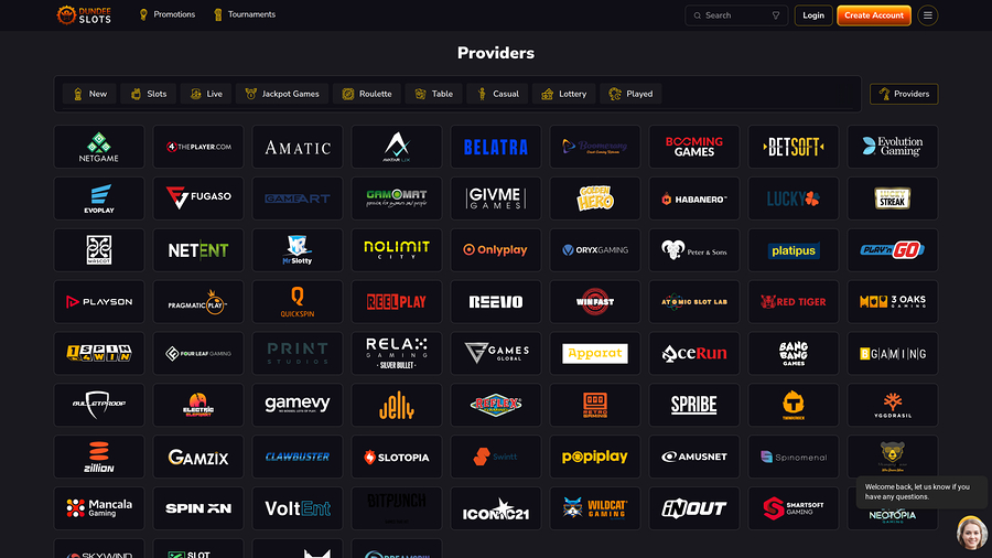 Dundeeslots Casino Game Developers Desktop