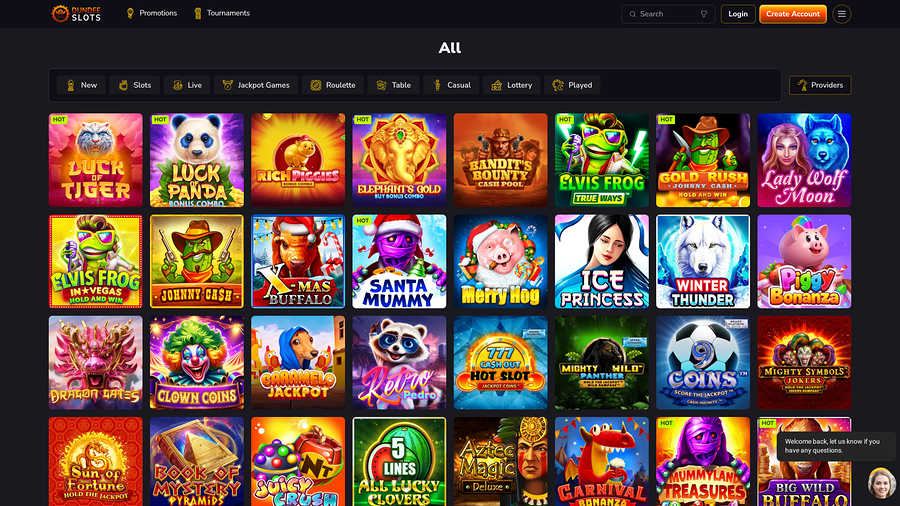 Dundeeslots Casino Games Desktop