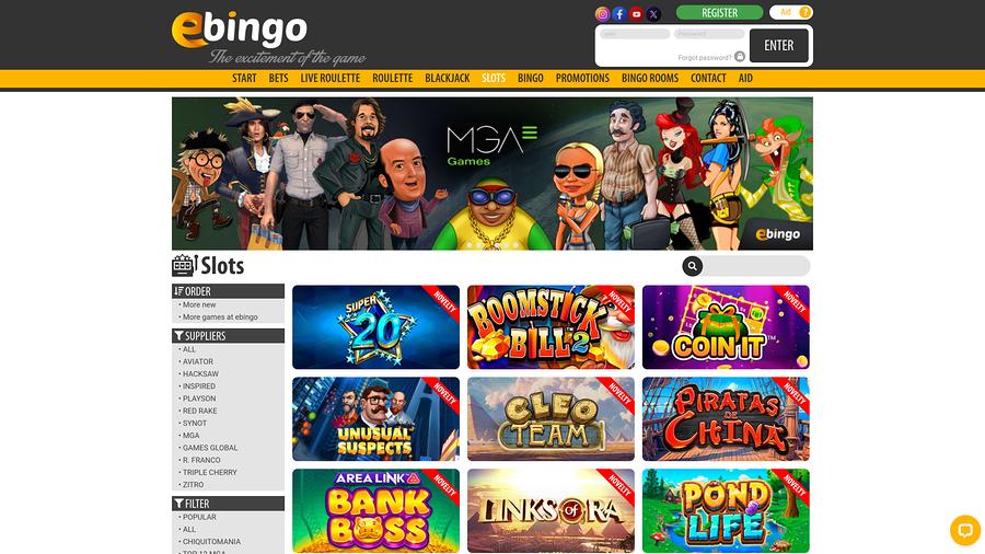 Ebingo Games Desktop