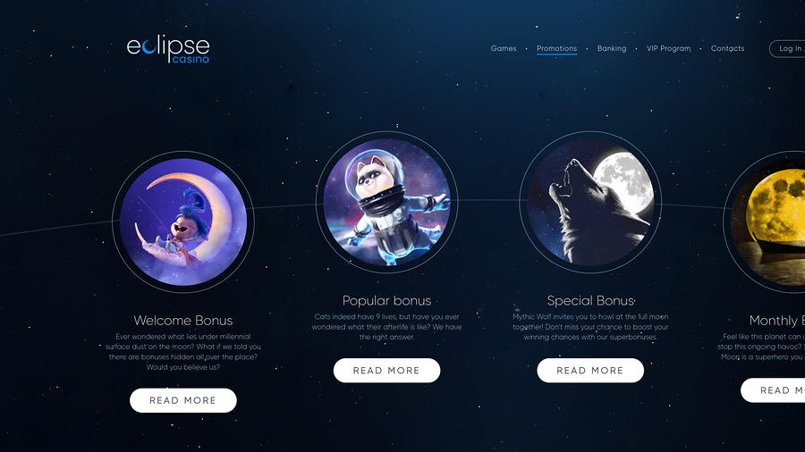 Eclipse Casino Promotions Desktop