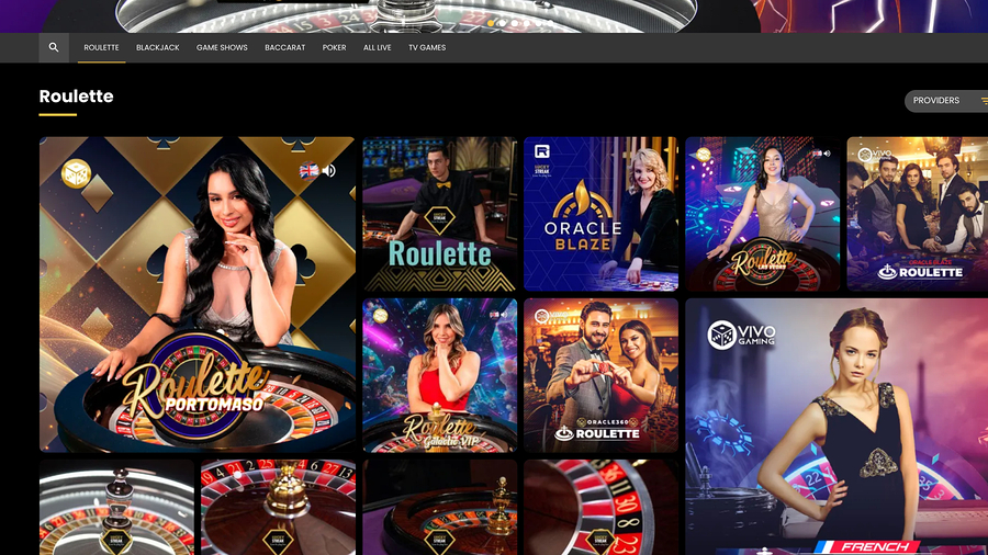EmirBet Live Dealer Desktop