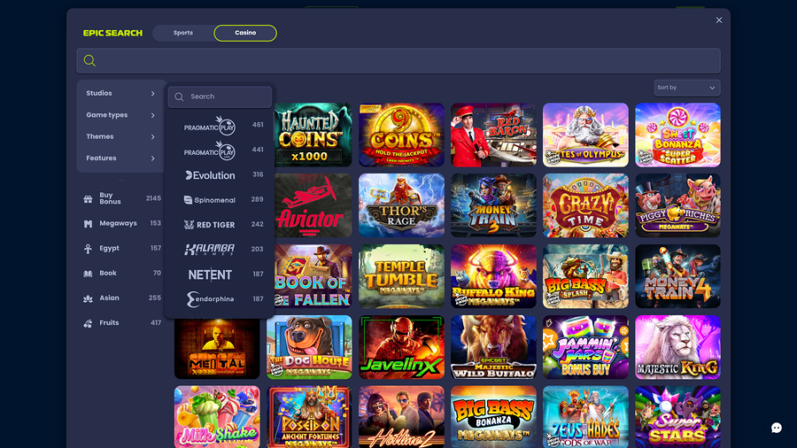 EpicBet Casino Game Developers Desktop