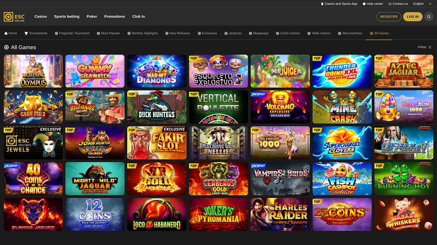 Estoril Sol Casino Games Desktop