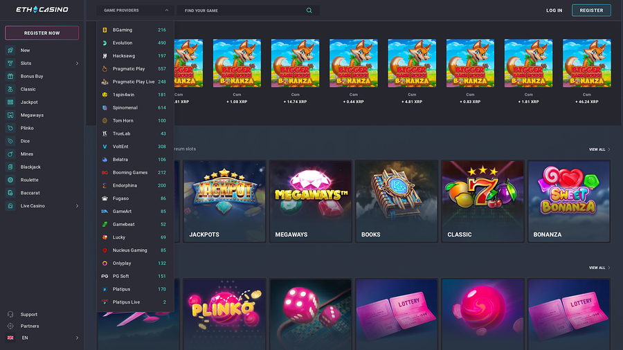 ETH Casino Game Developers Desktop