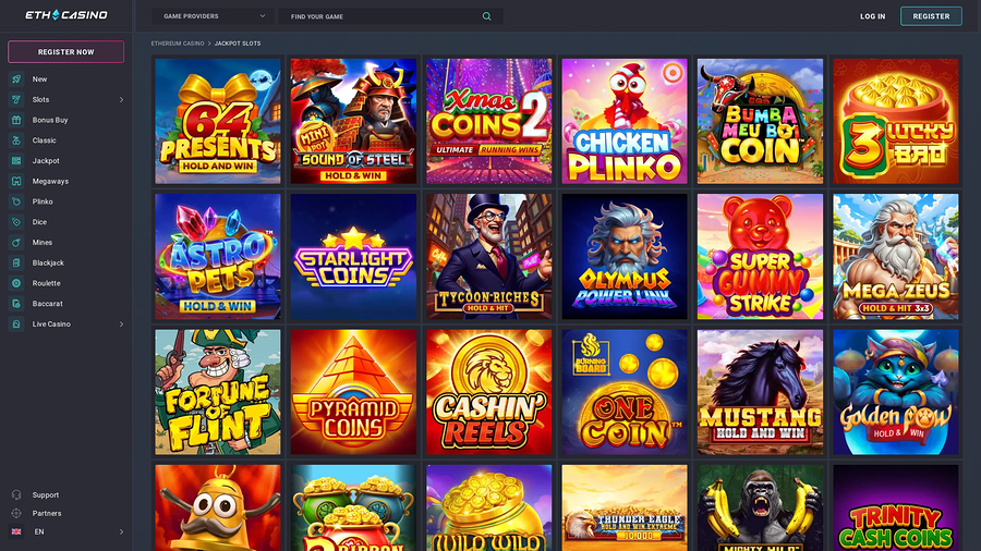 ETH Casino Jackpot Desktop