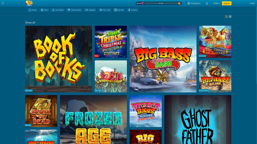 EUcasino Desktop Games