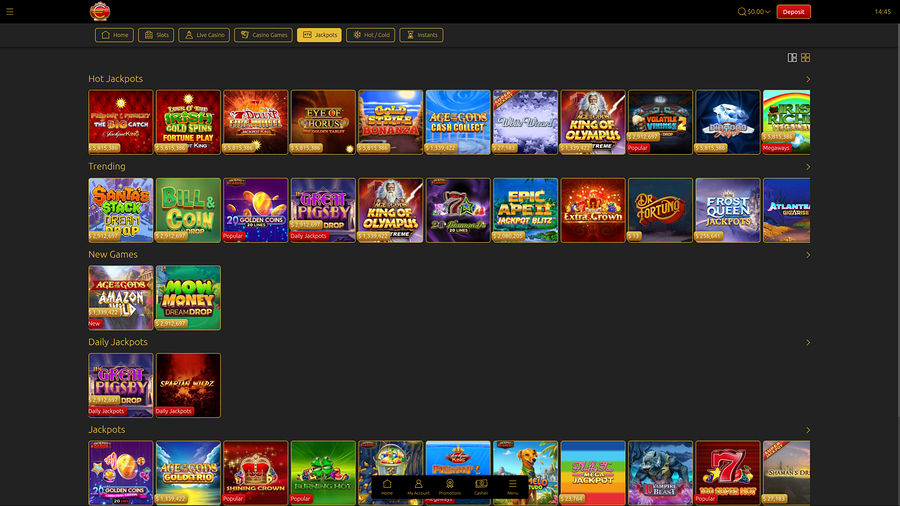 Euro King Casino Jackpot Desktop