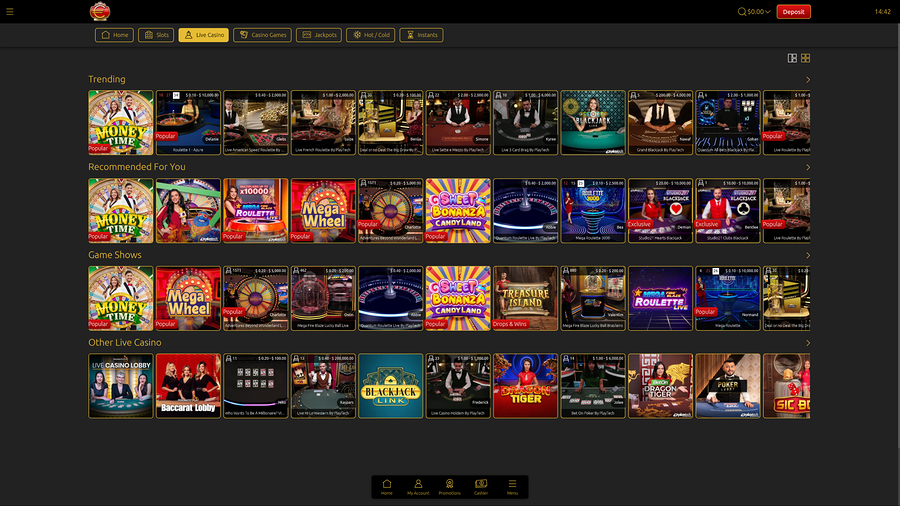 Euro King Casino Live Dealer Desktop