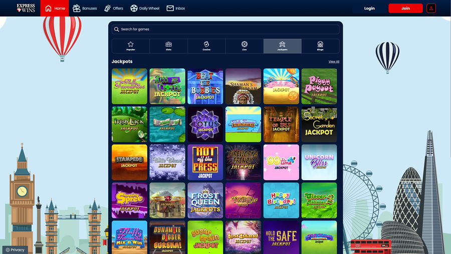 Express Wins Desktop Jackpot