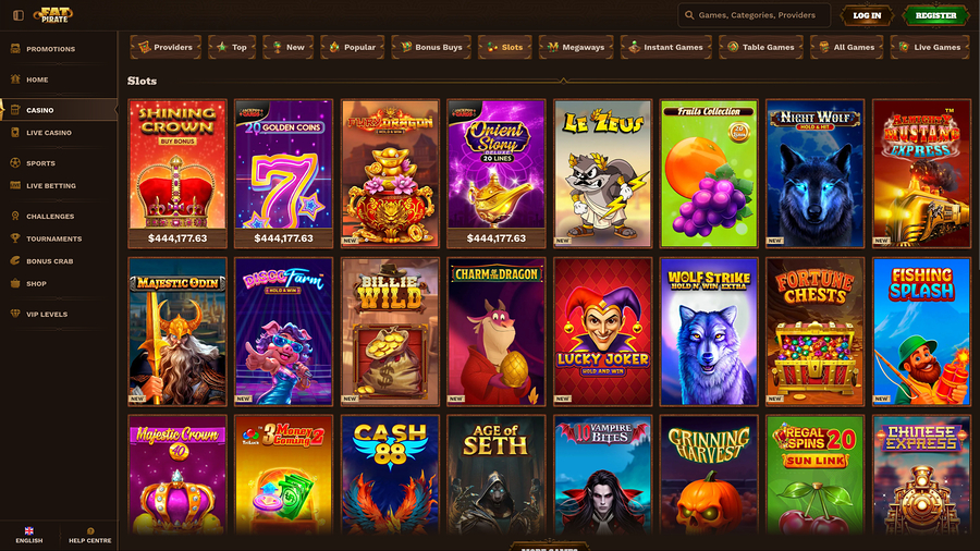 FatPirate Casino Desktop Games
