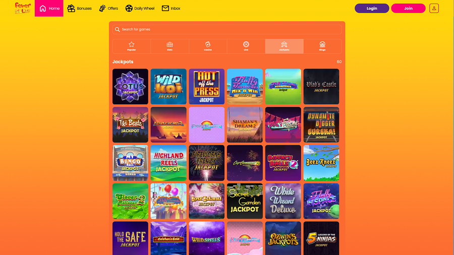 Fever Slots Casino Desktop Jackpot