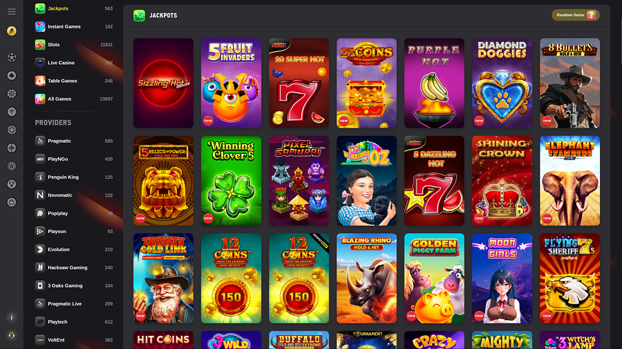 FEZbet Casino Desktop Jackpot