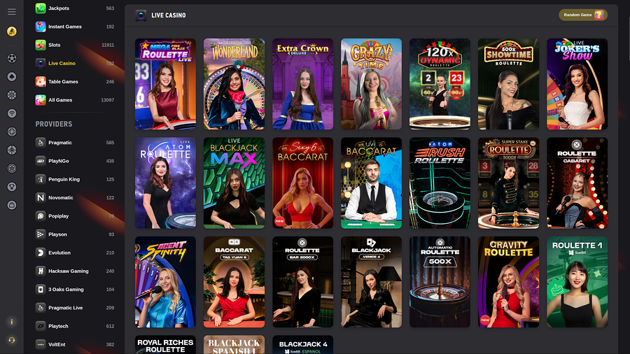 FEZbet Casino Desktop Live Dealer