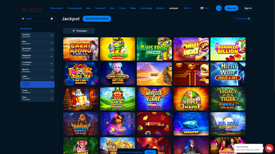 FireSlots Casino Desktop Jackpot
