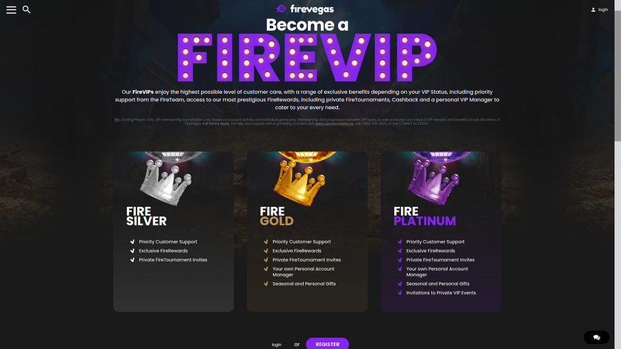 Fire Vegas Desktop VIP Program