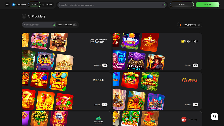 Flagman Casino Game Developers Desktop