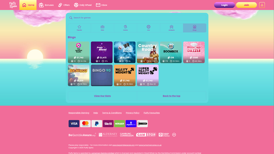 Fluffy Spins Casino Desktop Bingo