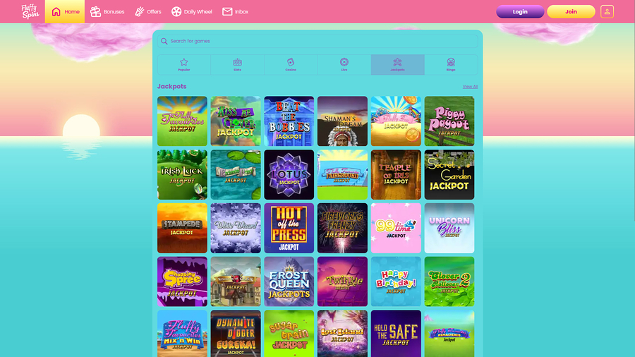 Fluffy Spins Casino Desktop Jackpot