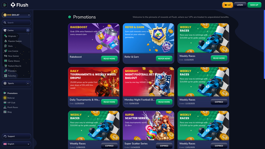 Flush Desktop Promotions