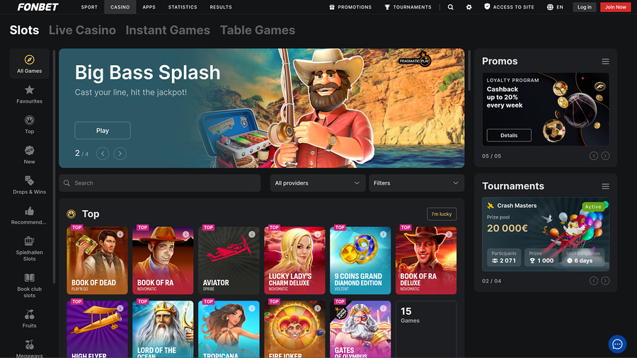 Fonbet Casino Desktop Game Developers