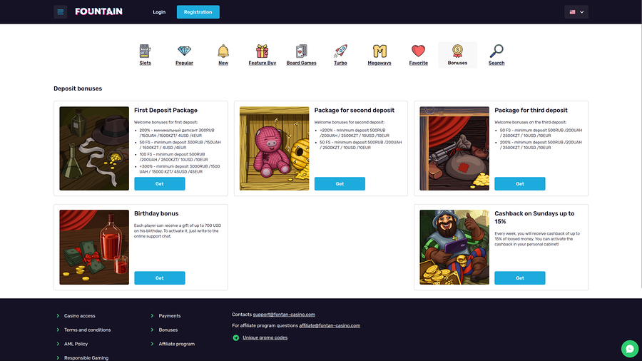 Fontan Casino Promotions